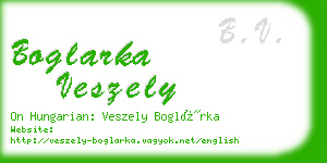 boglarka veszely business card